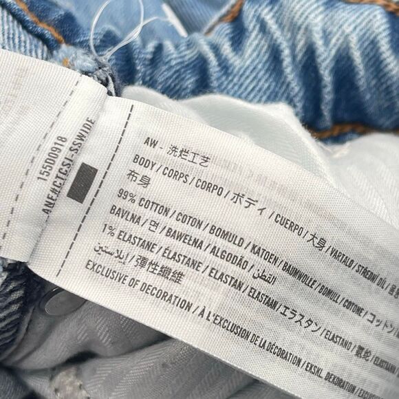 Abercrombie & Fitch 90s Straight High Rise Curve Love Jeans Size 28 Button Fly - Picture 14 of 16